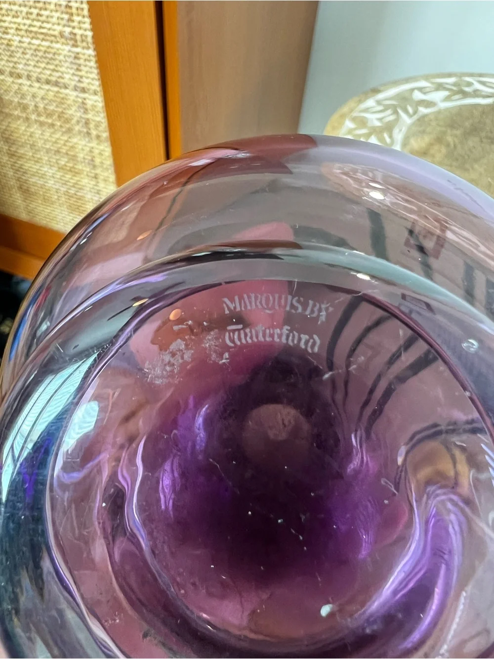 Marquis By Waterford Purple Glass Vase - Marquis By Waterford